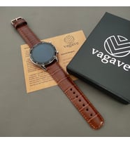 vagave Huawei Watch GT / GT2 / GT2e / GT2pro GT3 / GT3 pro 46mm İsme Özel Deri Kordon 5 Renk (Taba)