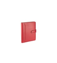 Organizer Ajanda Kılıflı Tarihsiz Çizgili 160 Yaprak 17x24 Defterli Dilli Mıknatıslı Rainbow Vegan 20x26 cm (Kırmızı)