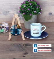 Acil Tıp Teknisyeni ATT Türk Kahvesi Fincanı Ahşap Altlıklı ve Fotoğraflı Ahşap Anahtarlık HediyeAcil Tıp Teknisyenleri Günü Hediyesi (Model 4)