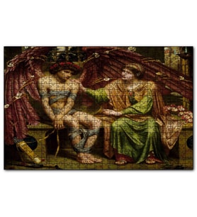 Cakapuzzle Bandajlı Aşk ve Umut Yağlıboya  Puzzle Yapboz MDF (Ahşap) (1000 Parça)