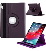 Apple Ipad Pro 12,9 inç 3 Nesil Döner Standlı Tablet Kılıfı (Mor)