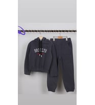 Çocuk Polar Eşofman Takımı (Koyu Gri)