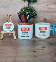  Hukuk Okuduğumu Söylemiş Miydim  Hediye Sepeti Kupa Bardak T Kulplu, Kalemlik ve Anahtarlık Hukuk Öğrencisine Hediye (Model 3)