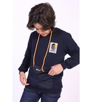Toontoy Erkek Çocuk Armalı Kapşonlu Sweatshirt (Lacivert)