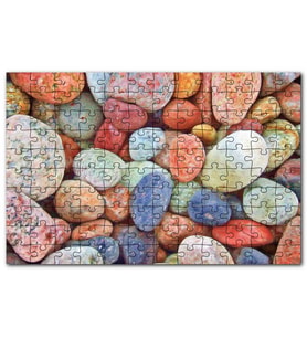 Cakapuzzle Rengarenk Deniz Taşları Puzzle Yapboz MDF (Ahşap) (500 Parça)