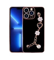 Apple iPhone 13 Pro Kılıf El Tutamaçlı Zore Taka Silikon Kılıf (Siyah)
