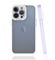 Uyumlu Model Apple iPhone 13 Pro Kılıf Koruyucu Mat Mima Kapak (Lila)