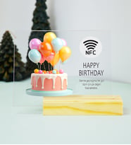 Kişiye Özel NFC Destekli Doğum Günü Çerçevesi (Çok Renkli)
