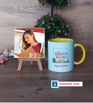 Kimya Öğretmeni Fotoğraflı Dekoratif Taş, Kupa Bardak Beyaz Hediye Öğretmenler Günü Hediyesi (Model 7)