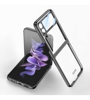 Galaxy Z Flip 4 Kılıf Zore Kıpta Lensli Kılıf (Siyah)