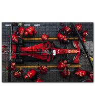 Cakapuzzle Formula 1 Pitte Kuşbakışı Görünüş  Puzzle Yapboz MDF (Ahşap) (1000 Parça)
