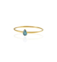 Kadir Jewellery Zirkon Taşlı Ayarlanabilir 22 Ayar Altın Kaplama Bilezik (Koyu Mavi)