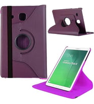 Samsung Galaxy Tab T560 T562 T565 9,6 İnç Döner Standlı Tablet Kılıfı (Mor)