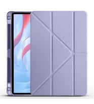 Honor X8 Pro 11.5' Kılıf Tri Folding Kalem Bölmeli Standlı Kılıf (Mor)