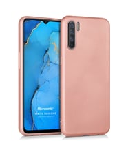 Microsonic Matte Silicone Oppo Reno 3 Kılıf (Rose)