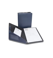 Kapaklı Sekreterlik A4 100 Yaprak Kapasiteli Rainbow Clip Board Vegan 24x32 cm (Lacivert)