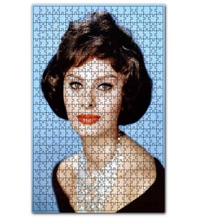 Cakapuzzle Sophia Loren Yakın Çekim Puzzle Yapboz MDF (Ahşap) (1000 Parça)