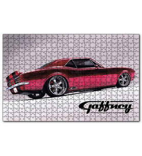 Cakapuzzle Kırmızı Camaro Kuruboya  Puzzle Yapboz MDF (Ahşap) (1000 Parça)