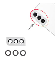 Galaxy S21 G991 İle Uyumlu Kamera Camı İthal Full Set (Beyaz)