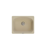 POLEX Cristalüx Granit Eviye P-OL60 Tezgah Altı Ve Tezgah Üstü Kare Mutfak Evyesi 60x49,5cm (Bej)