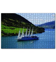 Cakapuzzle  Dev Beyaz Yelkenli Manzara  Puzzle Yapboz MDF (Ahşap) (1000 Parça)