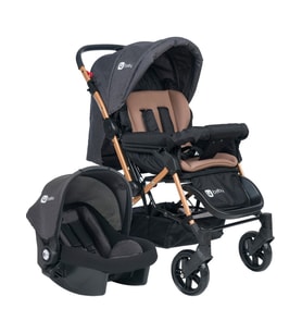 4 Baby Olympus Gold Çift Yönlü Travel Sistem Bebek Arabası (Antrasit)