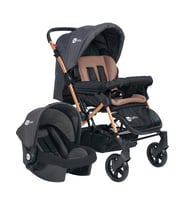 4 Baby Olympus Gold Çift Yönlü Travel Sistem Bebek Arabası (Antrasit)