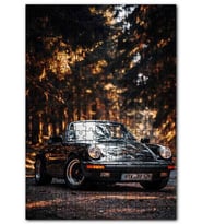 Cakapuzzle Porsche 911 Cabrio ve Orman Yolu Puzzle Yapboz MDF (Ahşap) (1000 Parça)