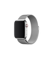 Apple Watch Uyumlu 38 - 40 Mm Metal Mıknatıslı Kordon (Gümüş)