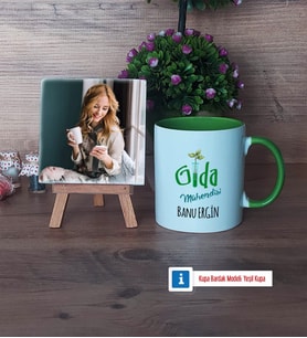 Gıda Mühendisi Fotoğraflı Dekoratif Taş, Kupa Bardak Beyaz Hediye (Model 14)