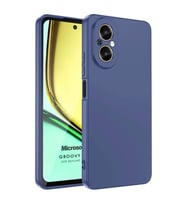 Microsonic Realme 12 Lite Kılıf Groovy Soft Siyah (Lacivert)