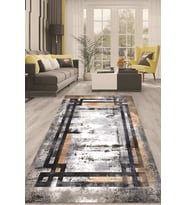 Dijital Kaymaz Taban Yıkanabilir Modern Renkli Salon Halısı Mutfak Halısı Yolluk ND-HT-1270 (Çok Renkli)