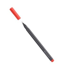 Grip Finepen 0.4 Mm Fineliner Faber Castell Keçe Uçlu Kalem 1 Adet (Kırmızı)