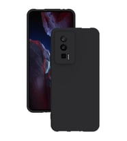 Xiaomi Poco F5 Pro Kılıf Kamera Korumalı Silikon Rubber Arka Kapak (Siyah)