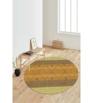 Dijital Baskılı Kaymaz Taban Yıkanabilir Yuvarlak Salon Halısı Koridor Halısı Paspas NDY-SD-1096 (Çok Renkli)
