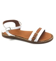KUUM K-4709 KADIN GÜNLÜK SANDALET (Beyaz)
