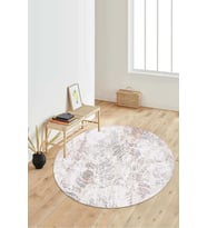 Dijital Baskılı Kaymaz Taban Yıkanabilir Yuvarlak Salon Halısı Koridor Halısı Paspas NDY-HT-201 (Çok Renkli)
