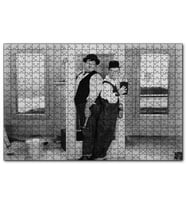 Cakapuzzle Laurel Hardy Tamirci Sahne  Puzzle Yapboz MDF (Ahşap) (1000 Parça)