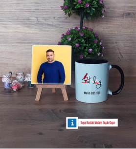 Patolog Fotoğraflı Dekoratif Taş, Kupa Bardak Beyaz Hediye (Model 11)