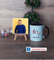 Patolog Fotoğraflı Dekoratif Taş, Kupa Bardak Beyaz Hediye (Model 11)