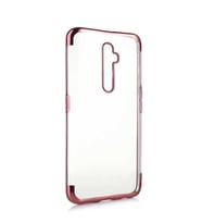 Oppo Reno 2Z Kılıf Zore Dört Köşeli Lazer Silikon Kılıf (Rose)