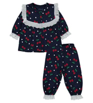 Civil Baby Kız Bebek Pijama Takımı 6-18 Ay Açık Somon (Lacivert)
