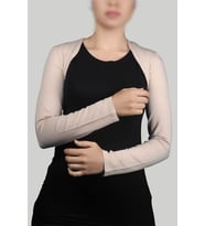 Uzun Kollu Tesettür Bolero (Bej)