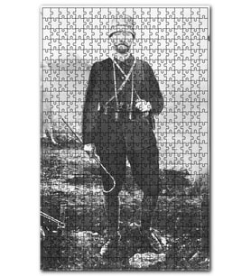Cakapuzzle Atatürk Trabslusgarp Cephesinde Puzzle Yapboz MDF (Ahşap) (255 Parça)