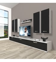 Decoraktiv Eko 8d Slm Tv Ünitesi Tv Sehpası (Beyaz-Siyah)