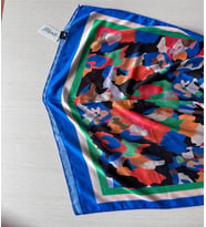 İpekal Exclusive Batik Desenli Pamuklu Şal 70x180 (Saks)