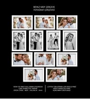 12 Adet 10x15 Çerçeve - Mdf Çerçeve - Fotoğraf Çerçevesi (Beyaz)