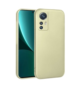 Xiaomi Mi 12 Lite Kılıf Zore Premier Silikon Kılıf (Gold)