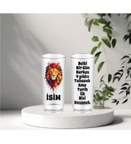 2'Lİ TARAFTAR RAKI-MEŞRUBAT BARDAĞI (Sarı-Kırmızı)