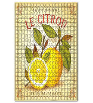 Cakapuzzle Dalından Yeti Tolanmış Limon Görseli Puzzle Yapboz MDF (Ahşap) (500 Parça)